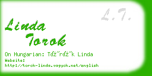 linda torok business card